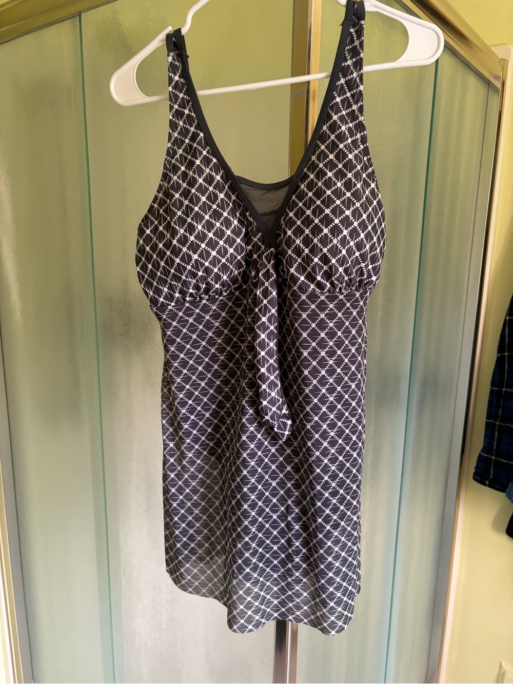 Black & White Geometric Swimdress